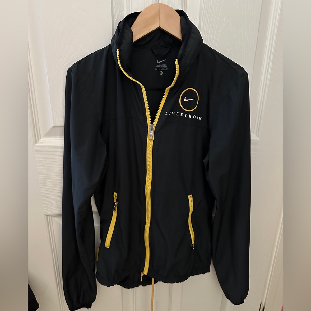 Nike Black Jacket with Yellow Trim